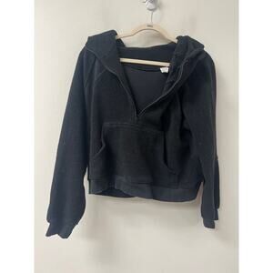 Bossi Black Zippered Hooded Jacket Sz L